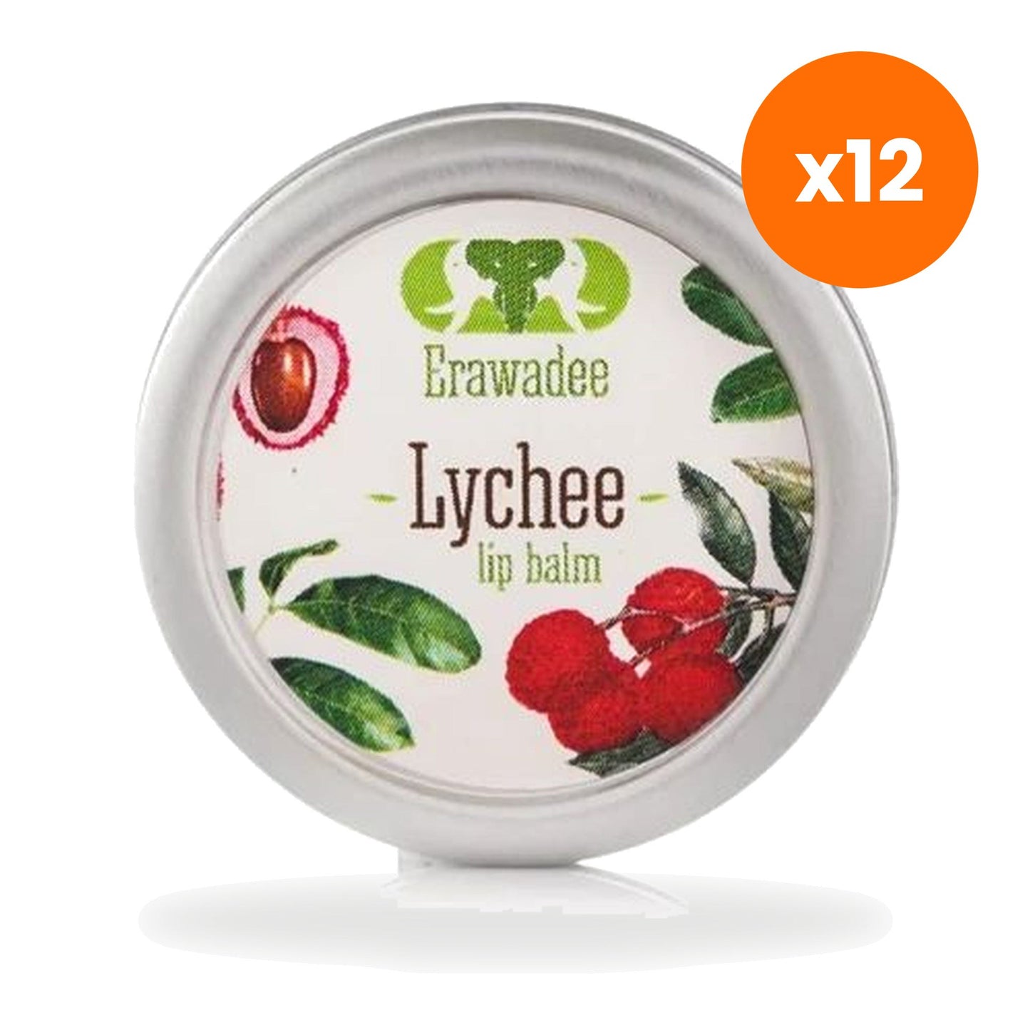 Erawadee Lychee Lip Balm for Dry Lips Lip 10 g