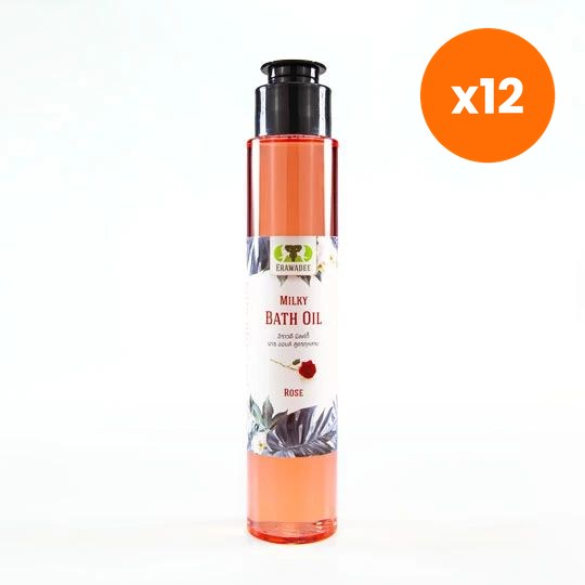 Erawadee Milky Bath Oil with Rose Aromatherapy Relaxation