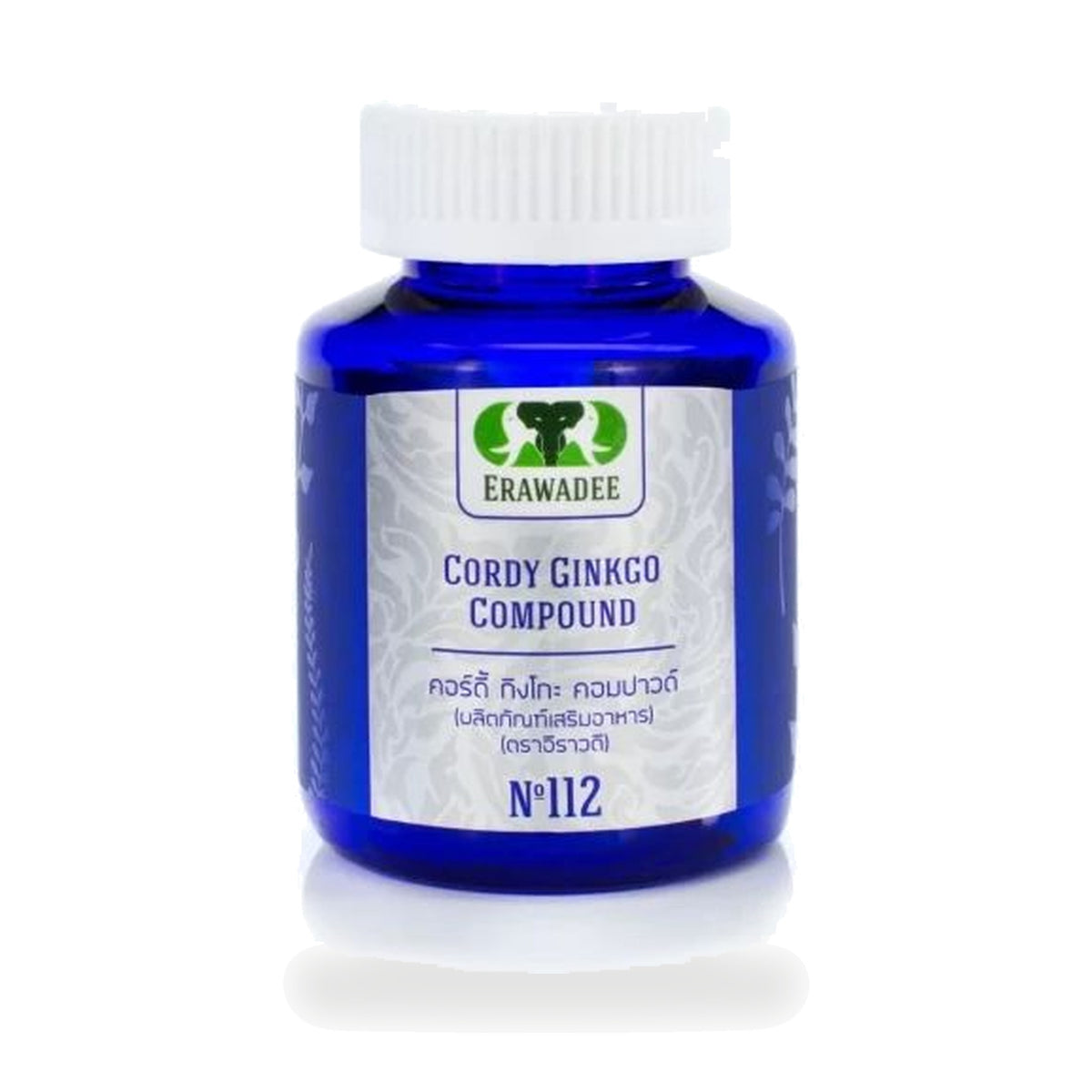 Erawadee No.112 Cordyceps & Ginkgo Biloba Capsules 327mg — 60 Capsules