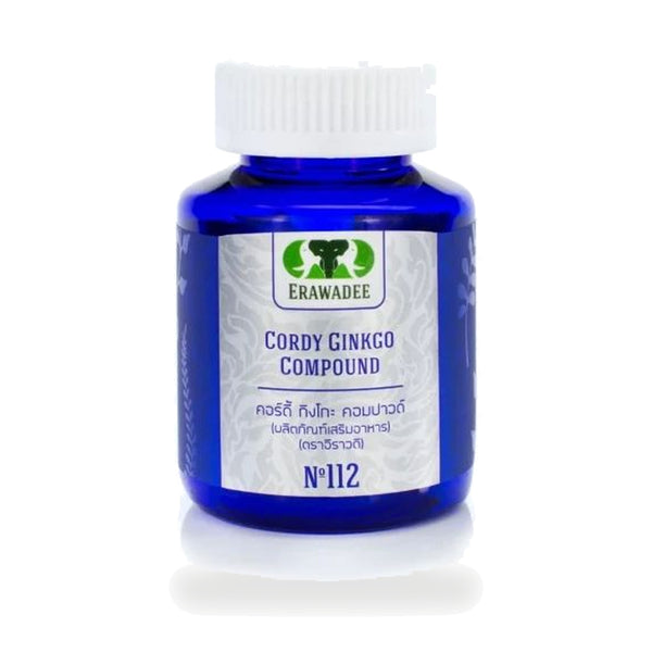 Erawadee No.112 Cordyceps & Ginkgo Biloba Capsules 327mg — 60 Capsules