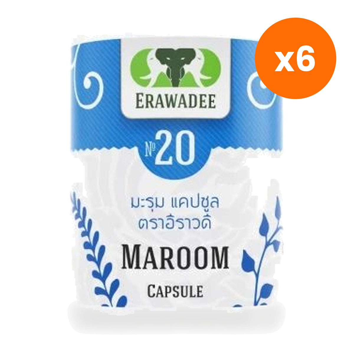 Erawadee No.20 Moringa Capsules 250mg 100 Capsules