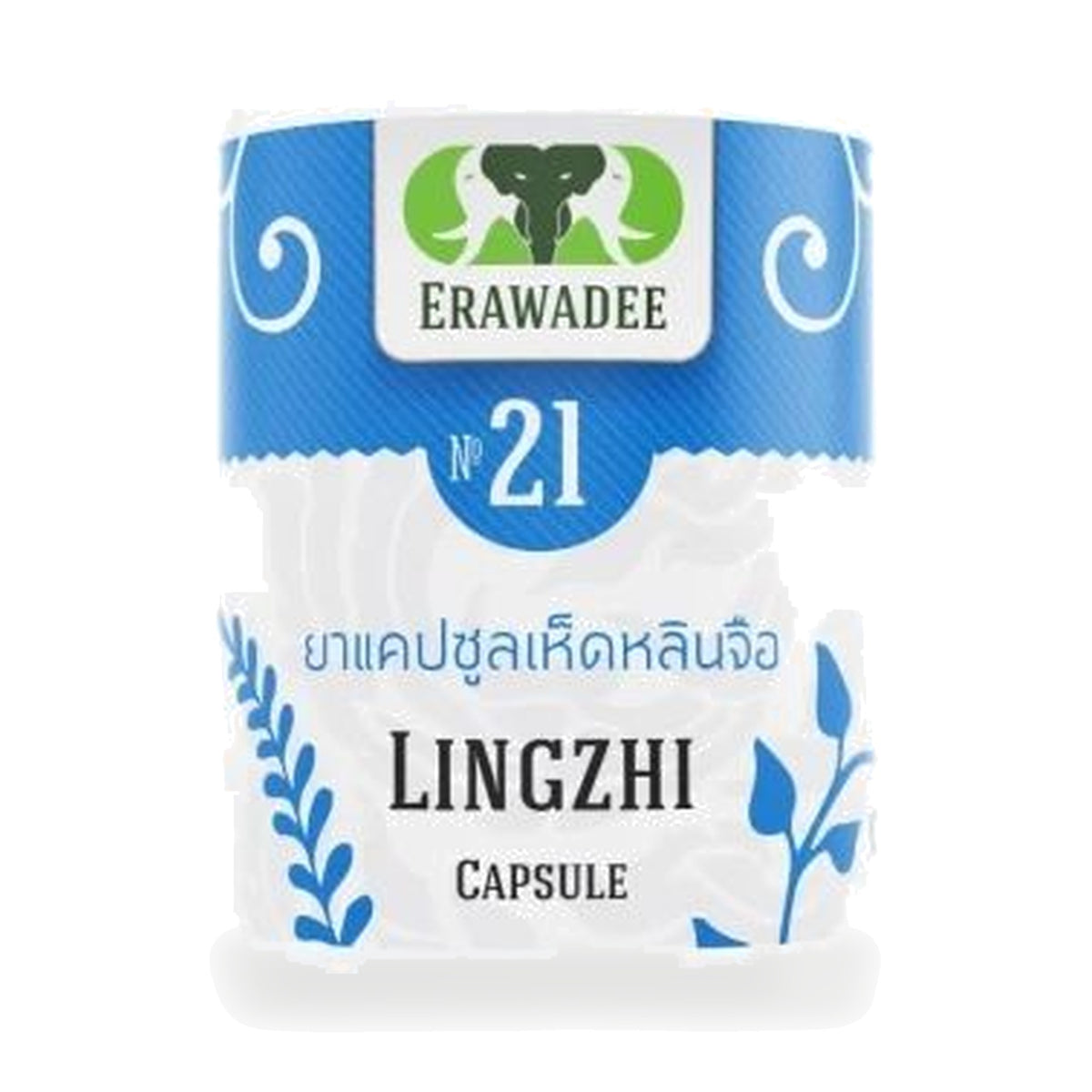 Erawadee No.21 Reishi Mushroom Capsules for Daily Vitality