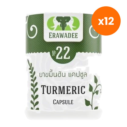 Erawadee No.22 Turmeric Capsules 250mg 100 Capsules