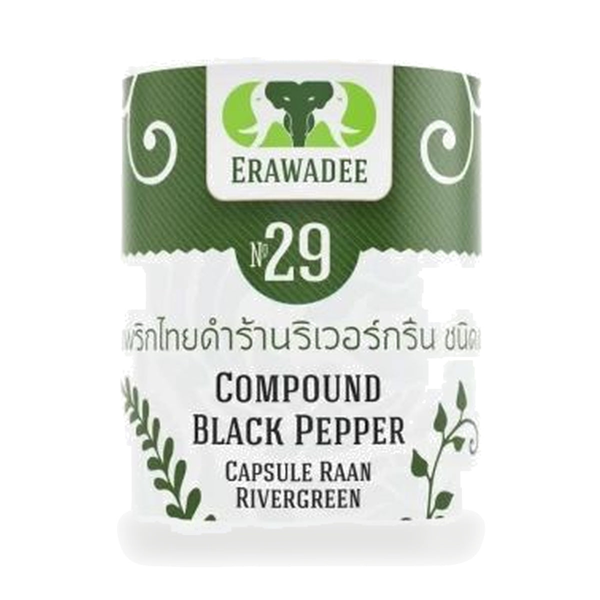 Erawadee No.29 Black Pepper Capsules 250mg — 100 Capsules