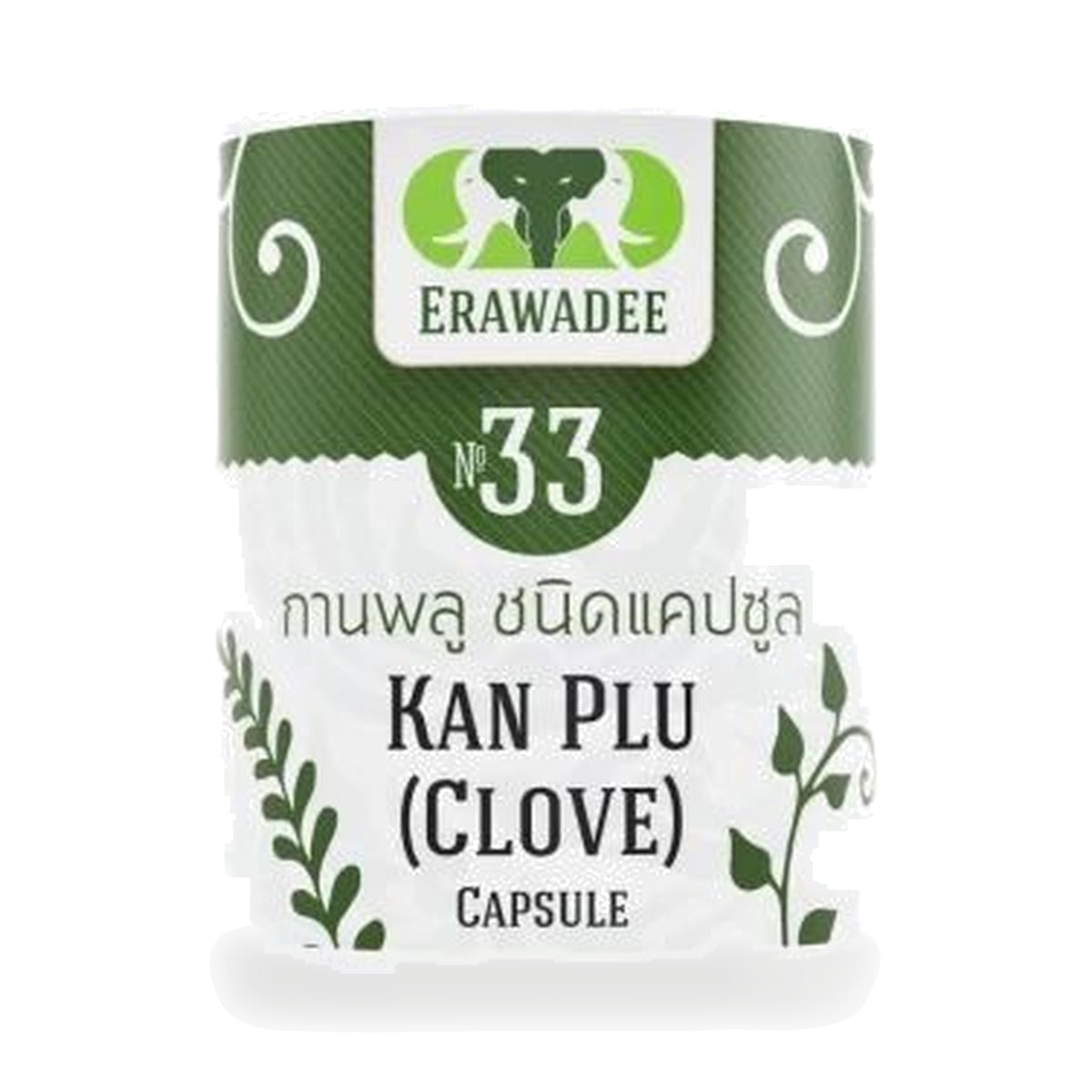 Erawadee No.33 Clove Capsules 250mg — 100 Capsules