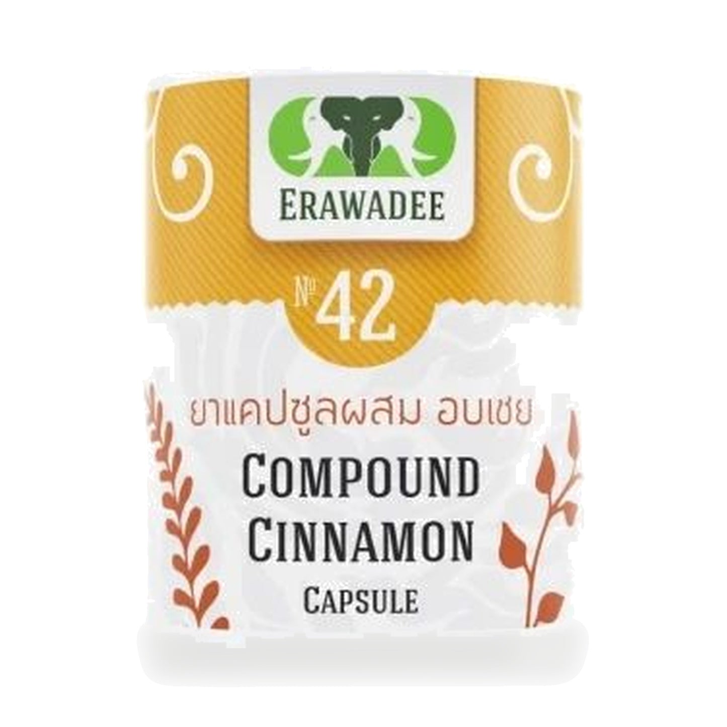Erawadee No.42 Ceylon Cinnamon Capsules 250mg — 100 Capsules