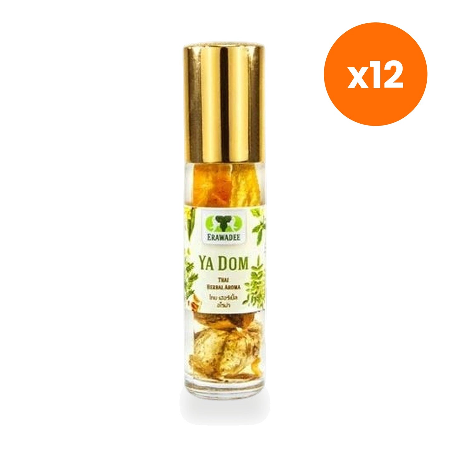 Erawadee No.51 Ya Dom Herbal Inhaler Roll On Aromatherapy 8 ml