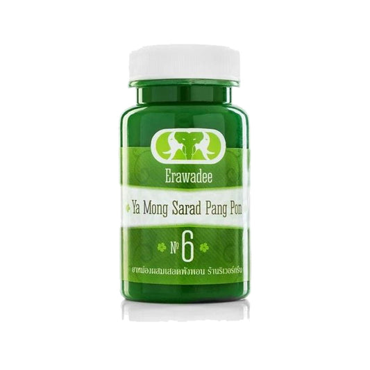 Erawadee No.6 Cooling Green Herbal Balm (Salet Phangphon) — 90 g