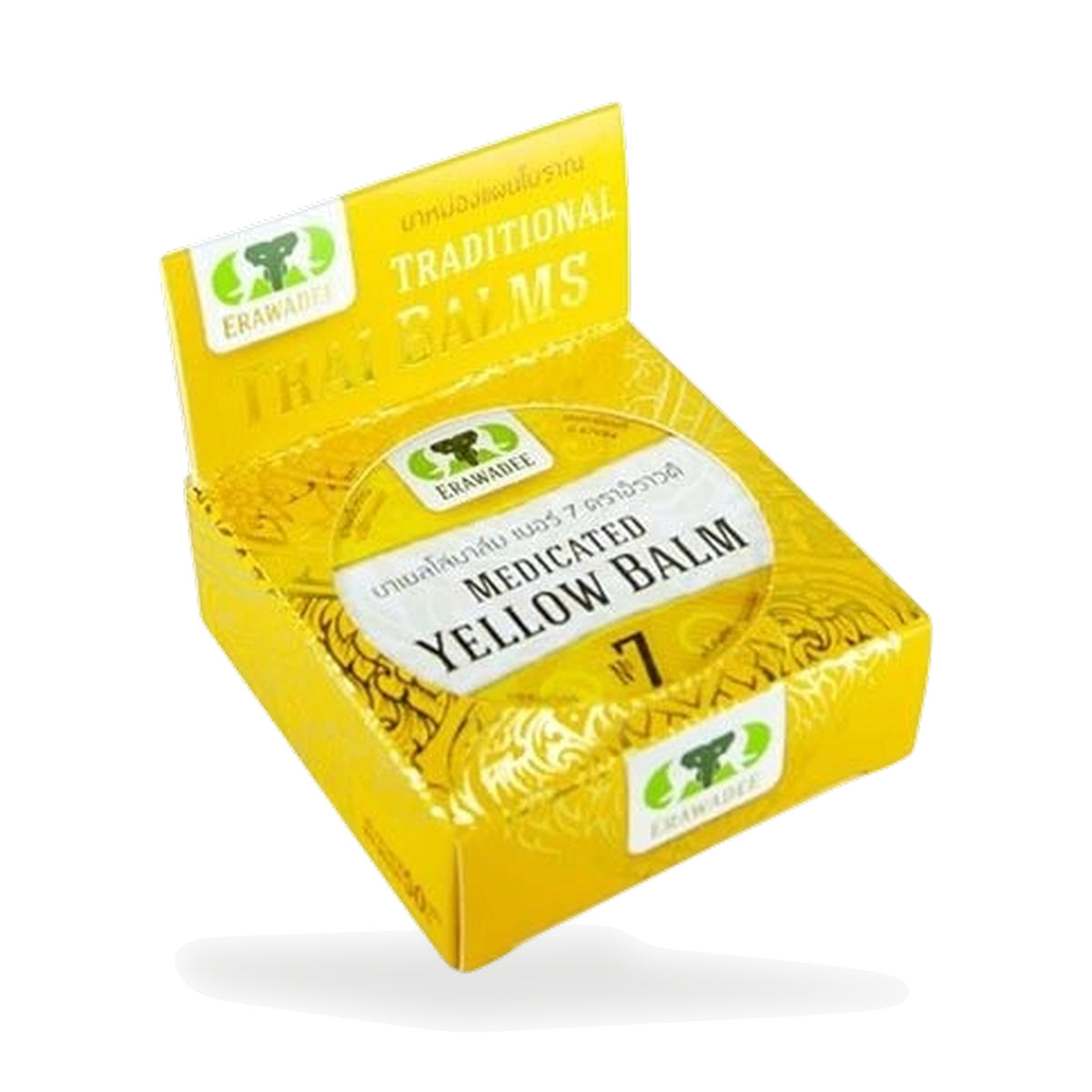Erawadee No.7 Ya Mong Sud Pai Yellow Plai Herbal Balm — 50 g