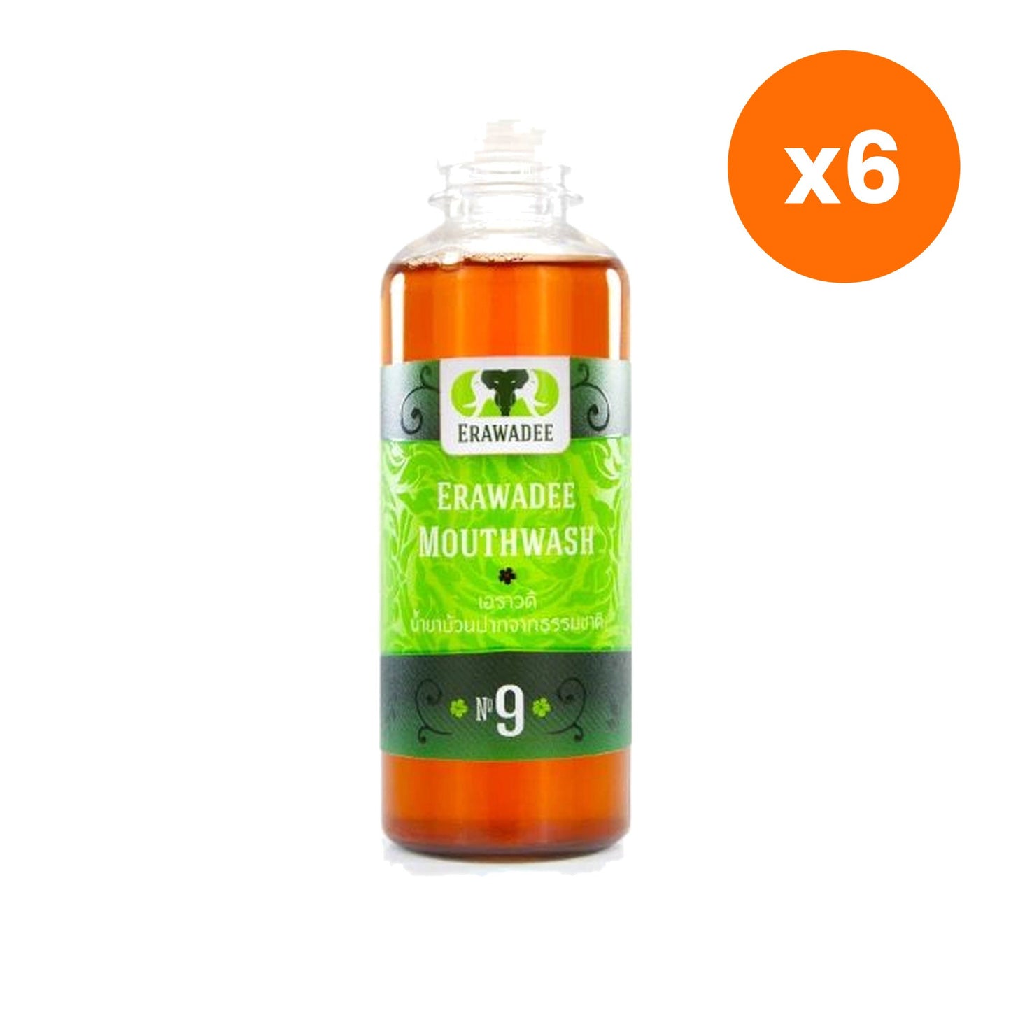 Erawadee No.9 Ram Ma Nat Herbal Mouthwash Breath Freshness 130 ml
