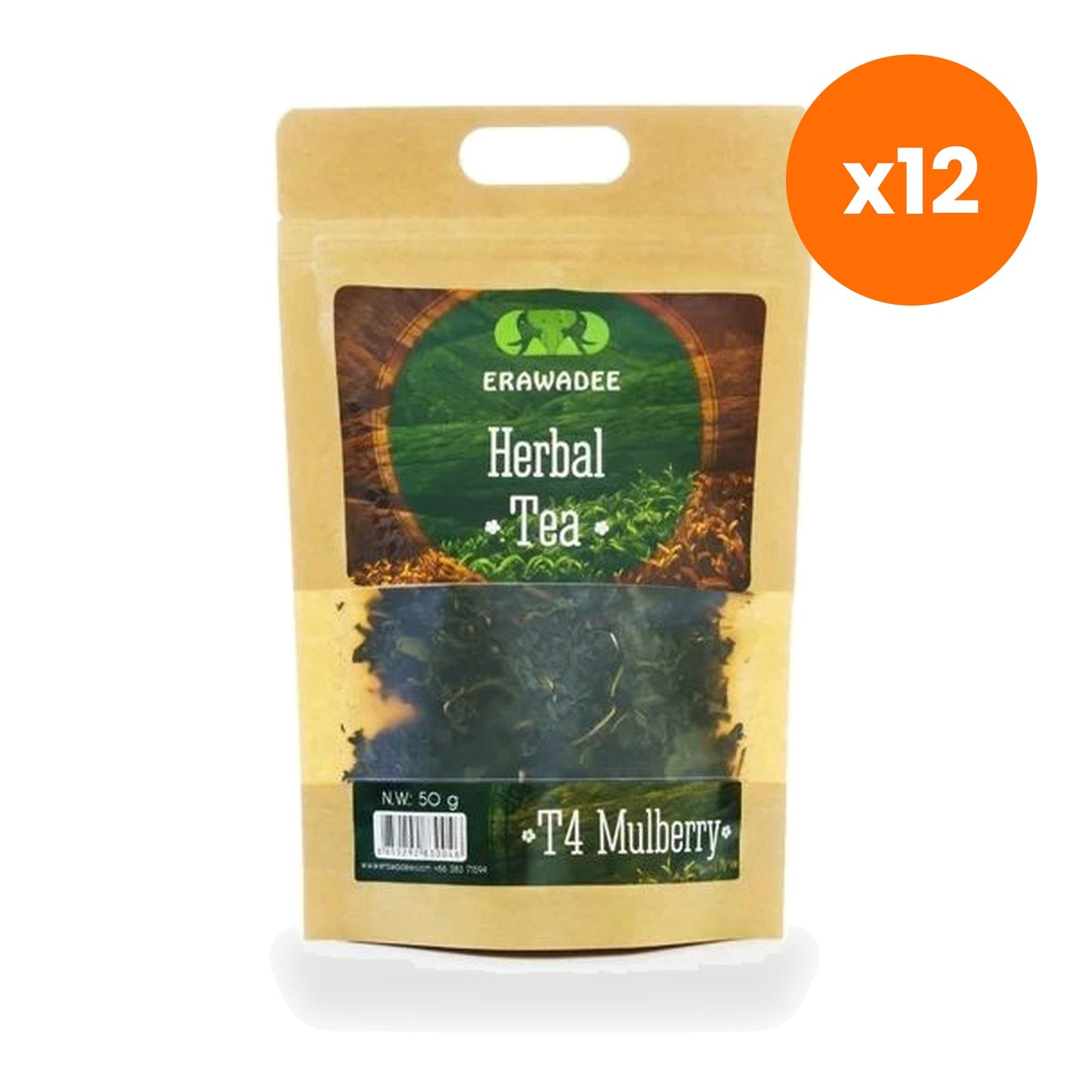 Erawadee T4 Mulberry Leaf Herbal Tea Caffeine Free 50 g