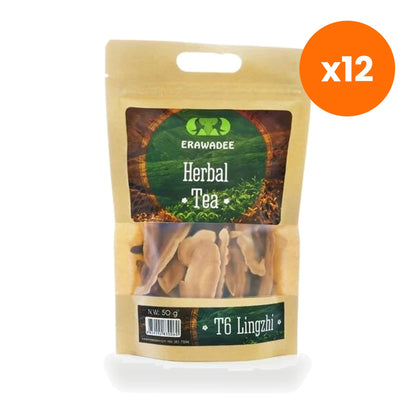 Erawadee T6 Lingzhi Reishi Mushroom Tea Caffeine Free 50 g