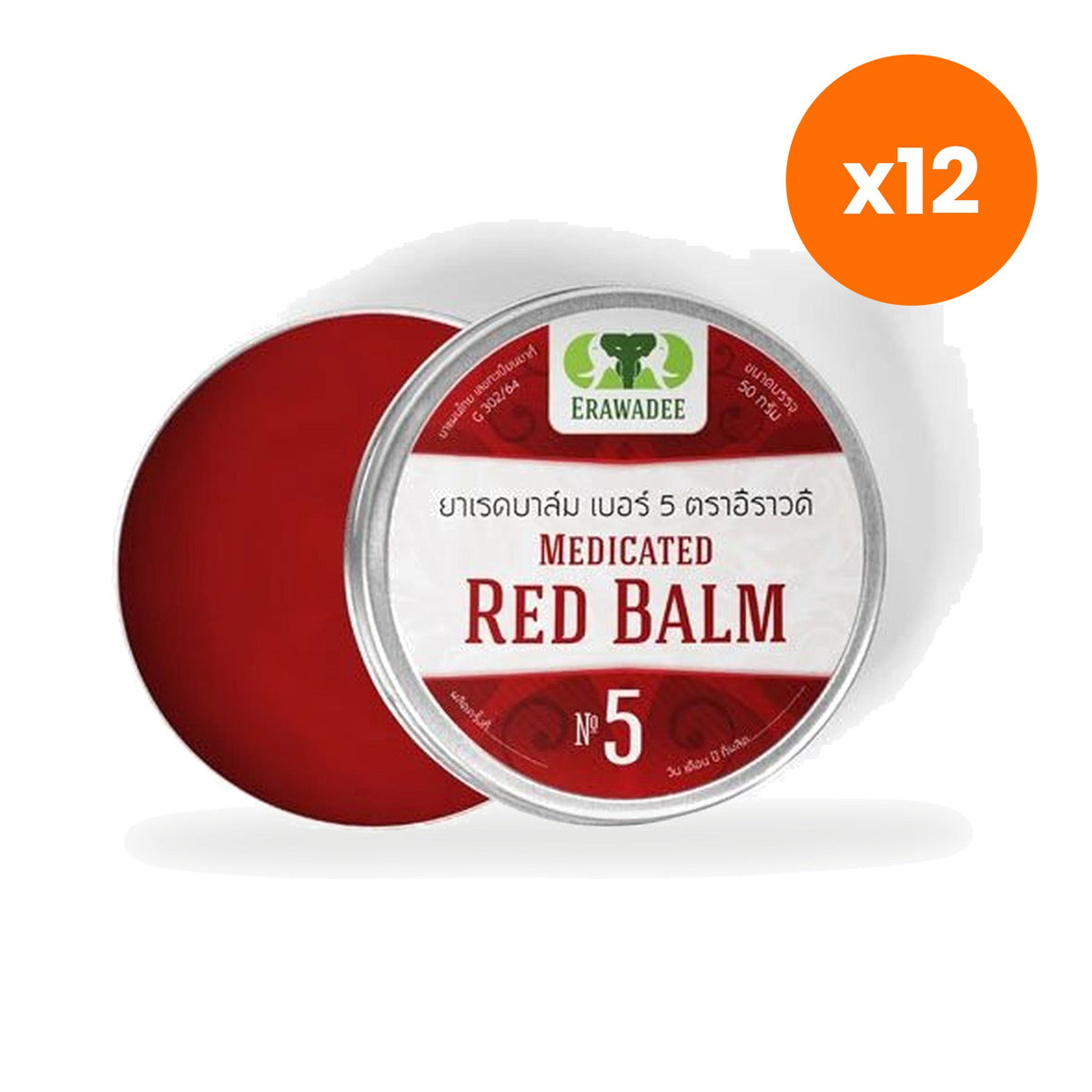 Erawadee Ya Mong Daeng Red Herbal Balm 90 g