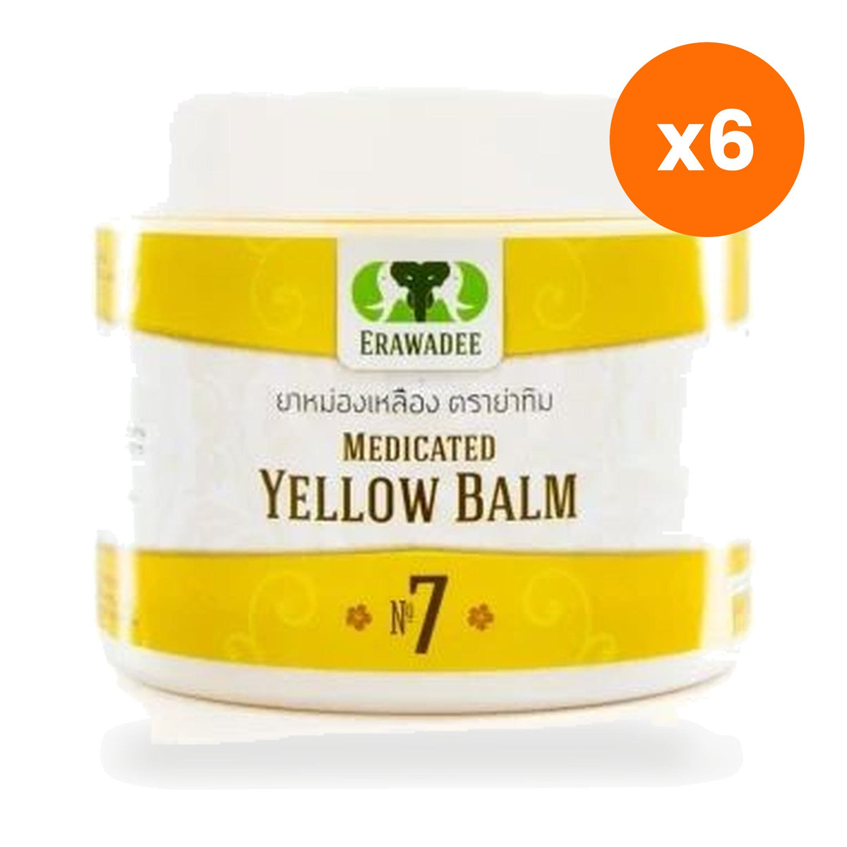 Erawadee Yellow Revitalizing Herbal Balm Sports 250 g