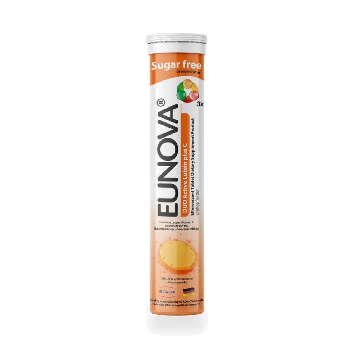 Eunova Duo Active Lutein + Vitamin C Effervescent Tablets — 15 Tablets