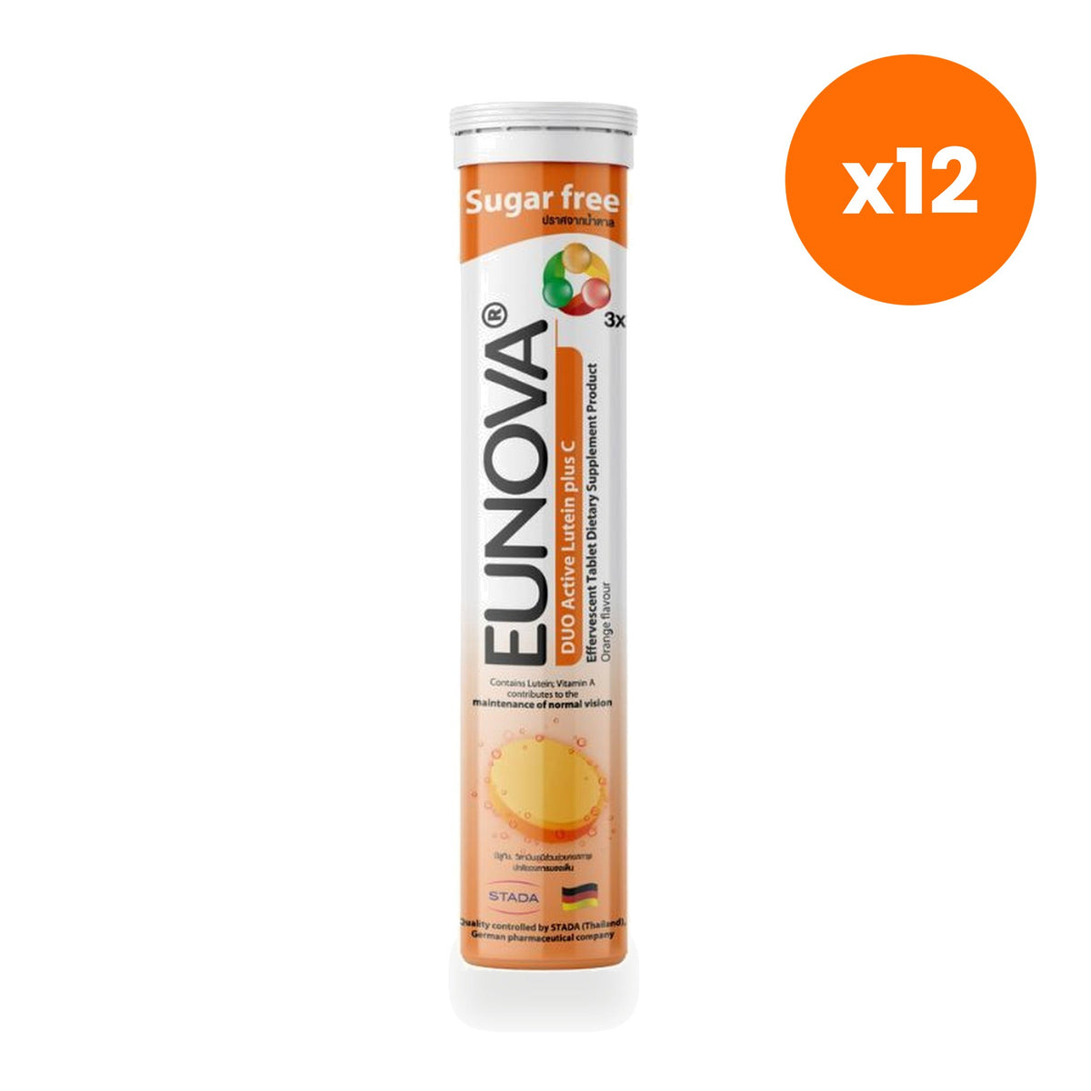 Eunova Lutein + Vitamin C Effervescent Tablets 15 Tablets