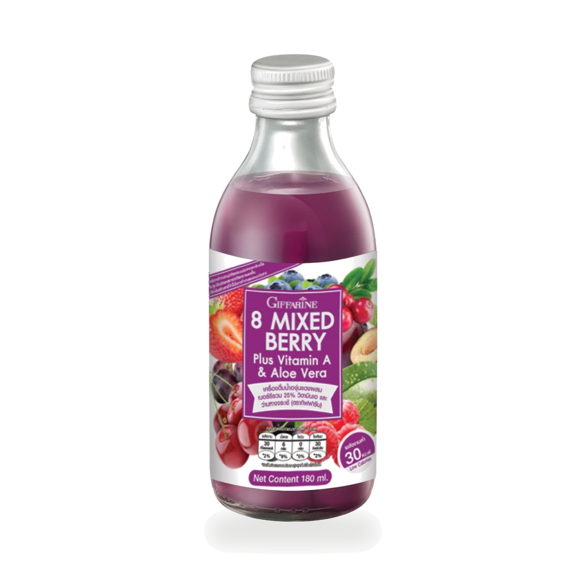 Giffarine 8 Mixed Berry Plus Vitamin A & Aloe Vera Drink — 180 ml