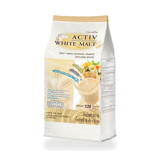 Giffarine Active White Malt Drink Powder — 20 Sachets