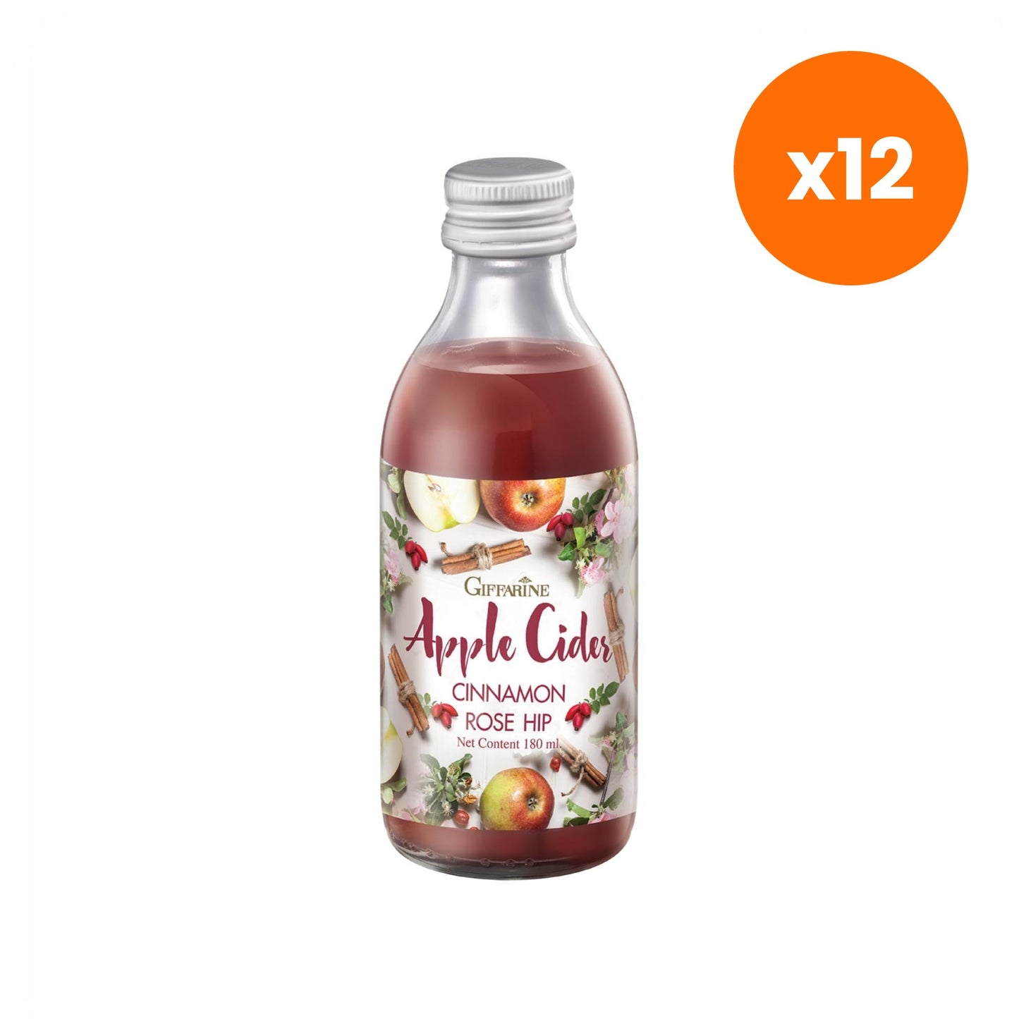 Giffarine Apple Cider Cinnamon Rosehip Grape Juice Drink 180 ml