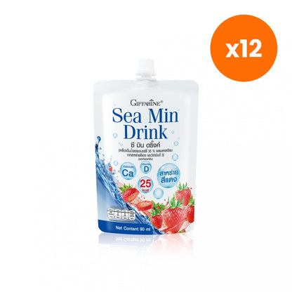 Giffarine C Min Strawberry Calcium Vitamin D3 Drink 90 ml