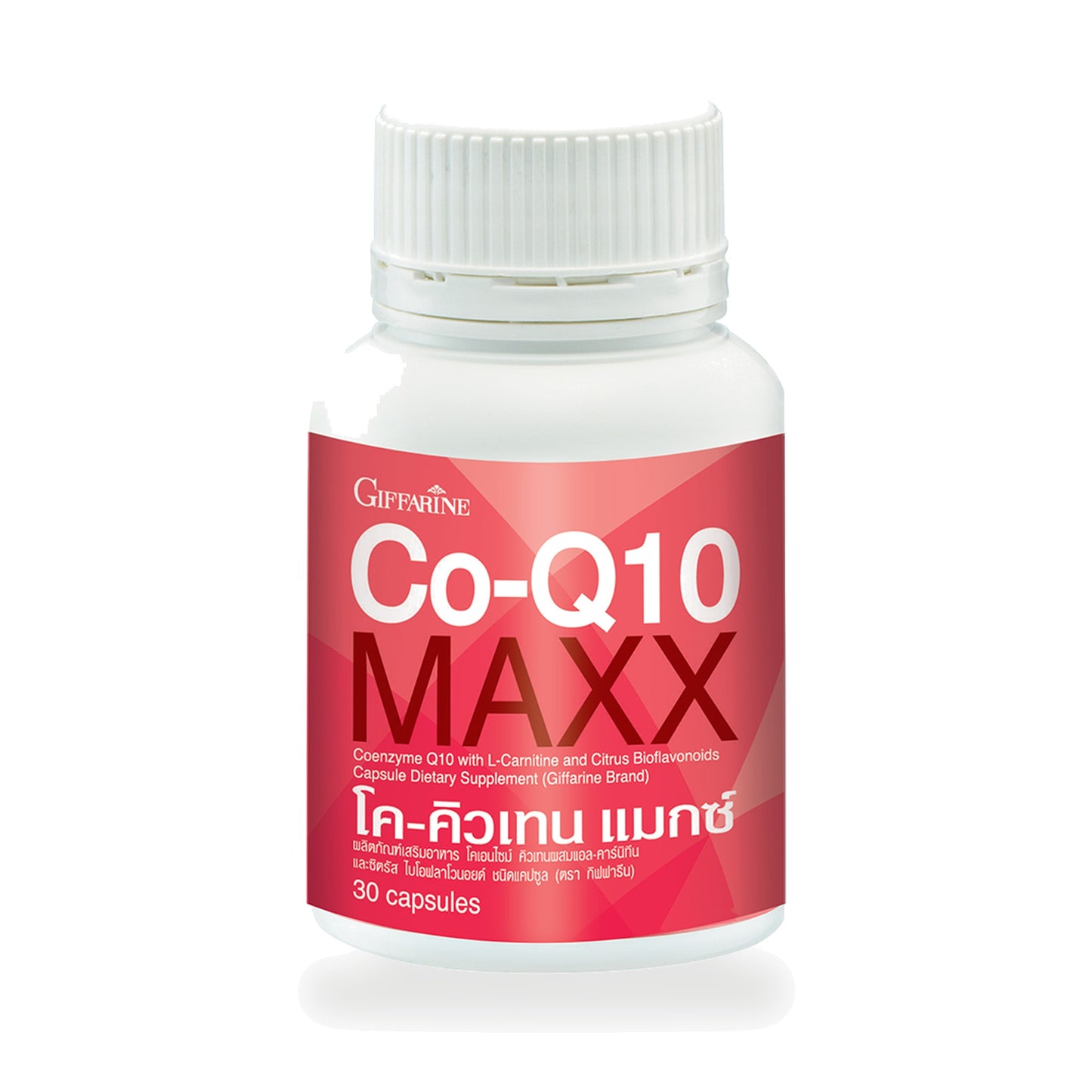 Giffarine Co-Q10 Max CoQ10, L-Carnitine & Taurine Capsules — 30 Capsules