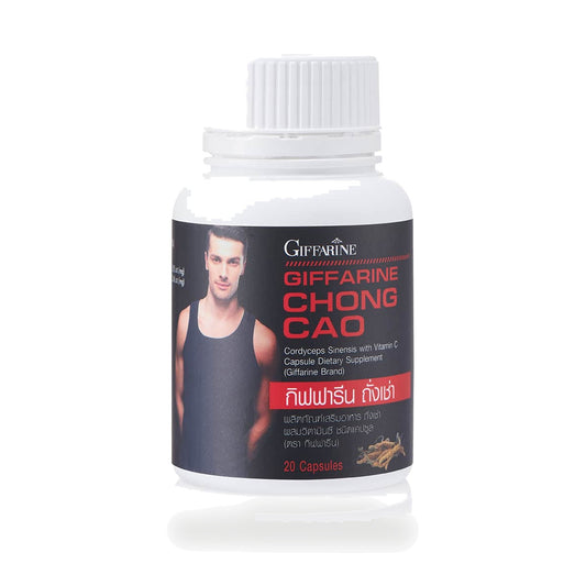 Giffarine Cordyceps Capsules 535mg with Vitamin C — 20 Capsules
