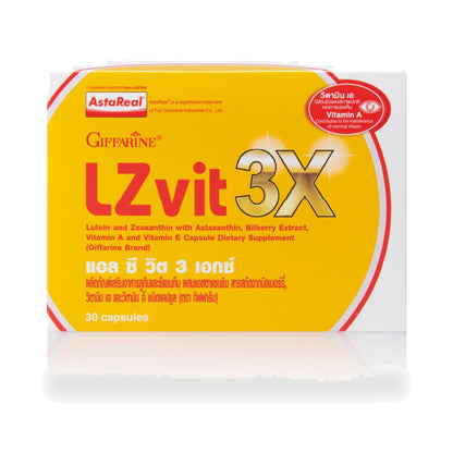 Giffarine LC Vit 3X Lutein 10mg, Zeaxanthin & Astaxanthin — 30 Capsules