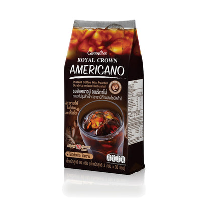 Giffarine Royal Crown Americano Unsweetened Instant Coffee — 30 Sachets