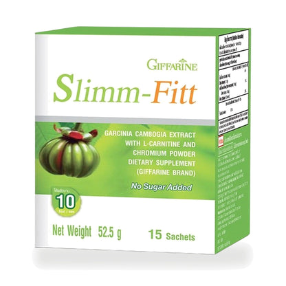Giffarine Slimm-Fitt Garcinia, L-Carnitine & Chromium Drink Powder — 15 Sachets