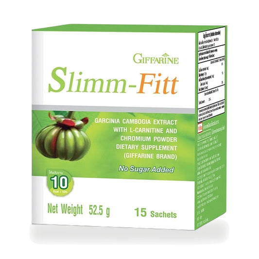 Giffarine Slimm-Fitt Garcinia, L-Carnitine & Chromium Drink Powder — 15 Sachets