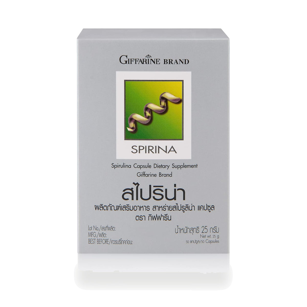 Giffarine Spirina Spirulina Capsules 400mg — 50 Capsules