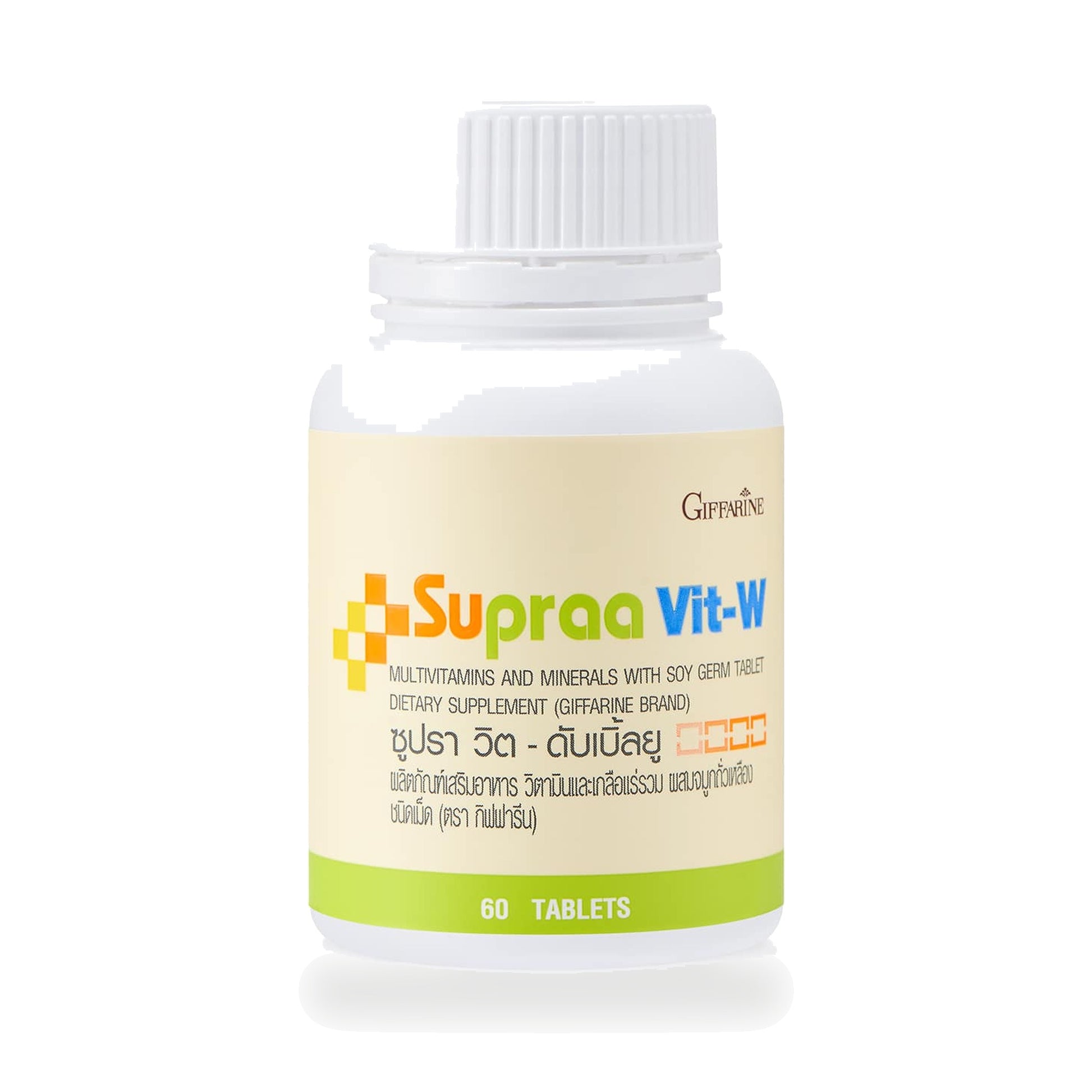 Giffarine Supravit-W Multivitamin, Mineral & Soy Germ Tablets — 60 Tablets