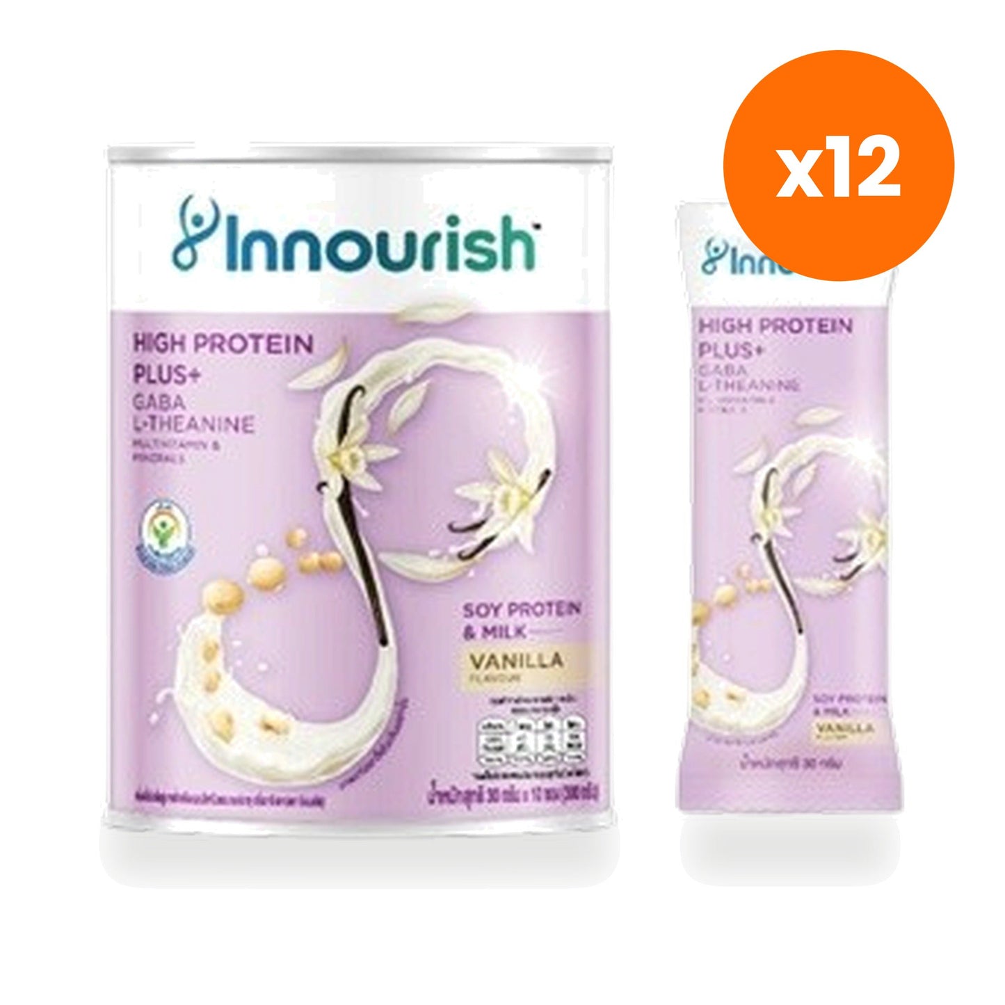 Innourish Hi Protein Plus Vanilla Plant Protein Powder 300 g
