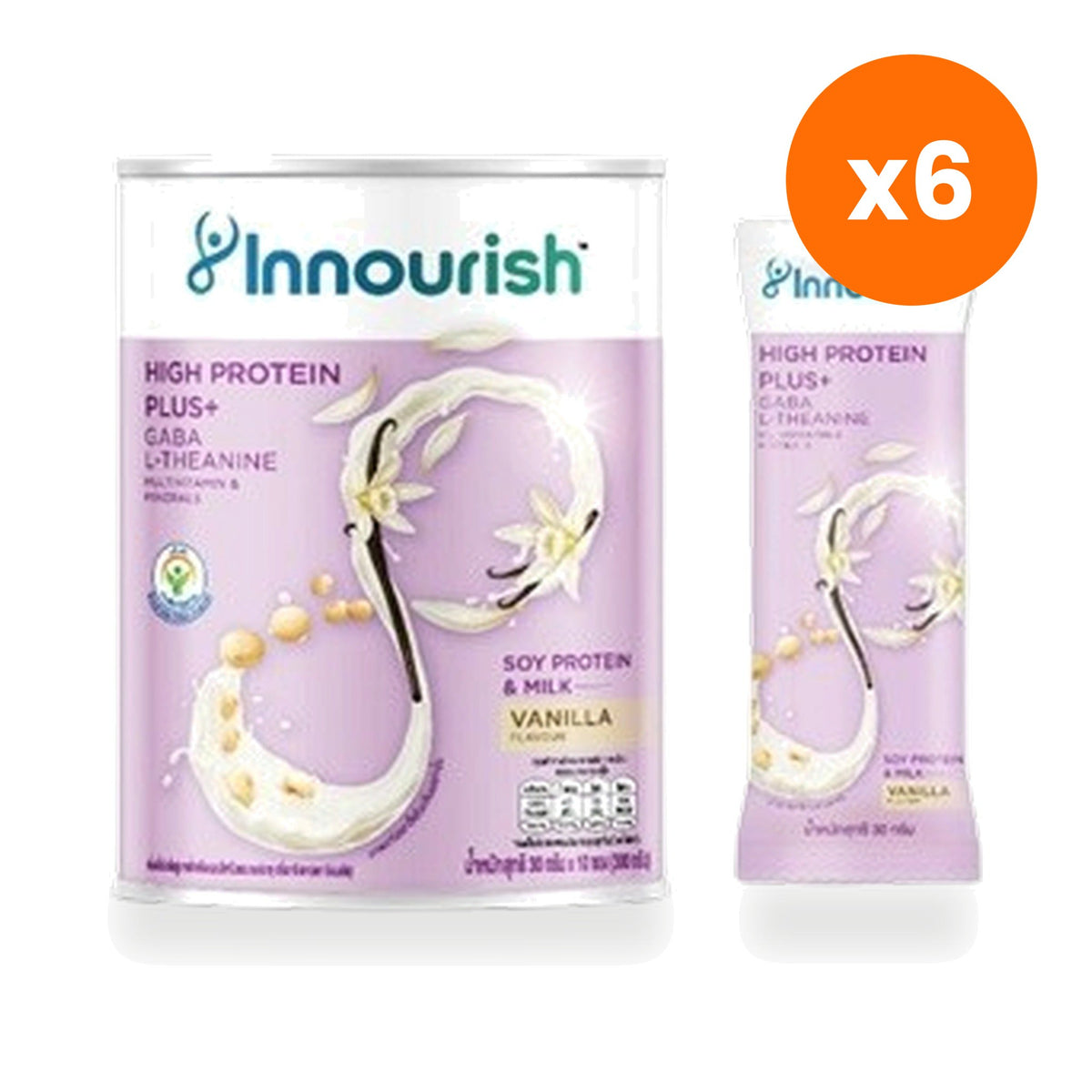 Innourish Hi Protein Plus Vanilla Plant Protein Powder 300 g
