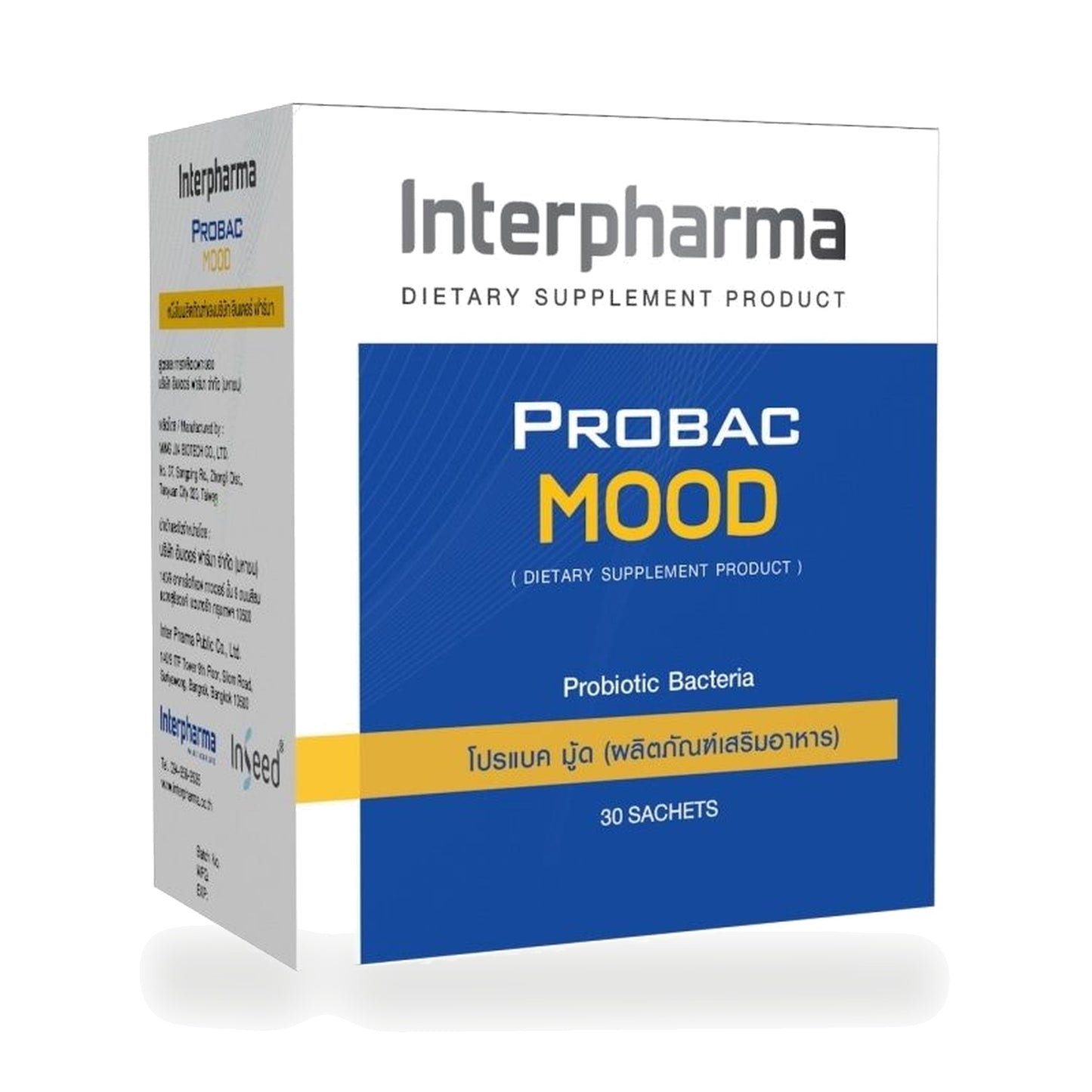 Interpharma Probac Mood Synbiotic Sachets Banana — 30 Sachets