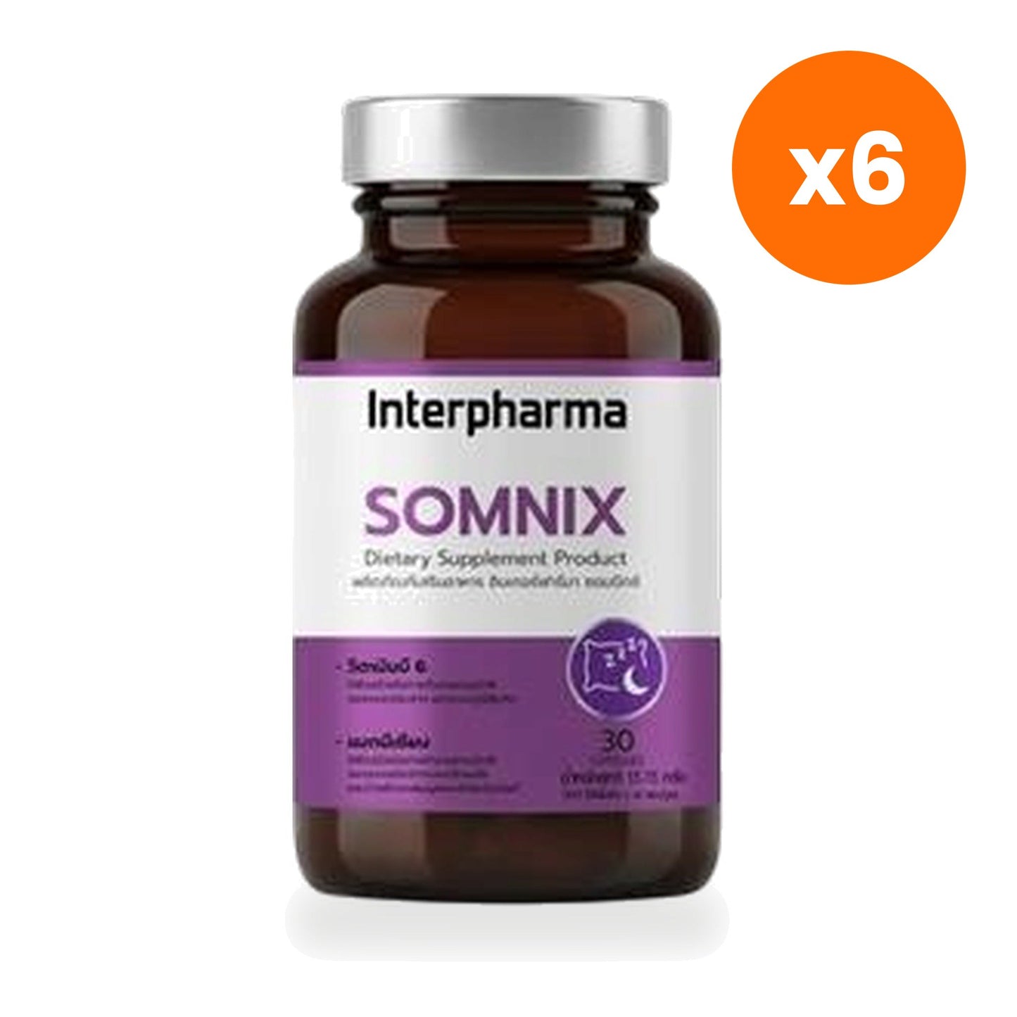 Interpharma Somnix GABA L Theanine Capsules 30 Capsules