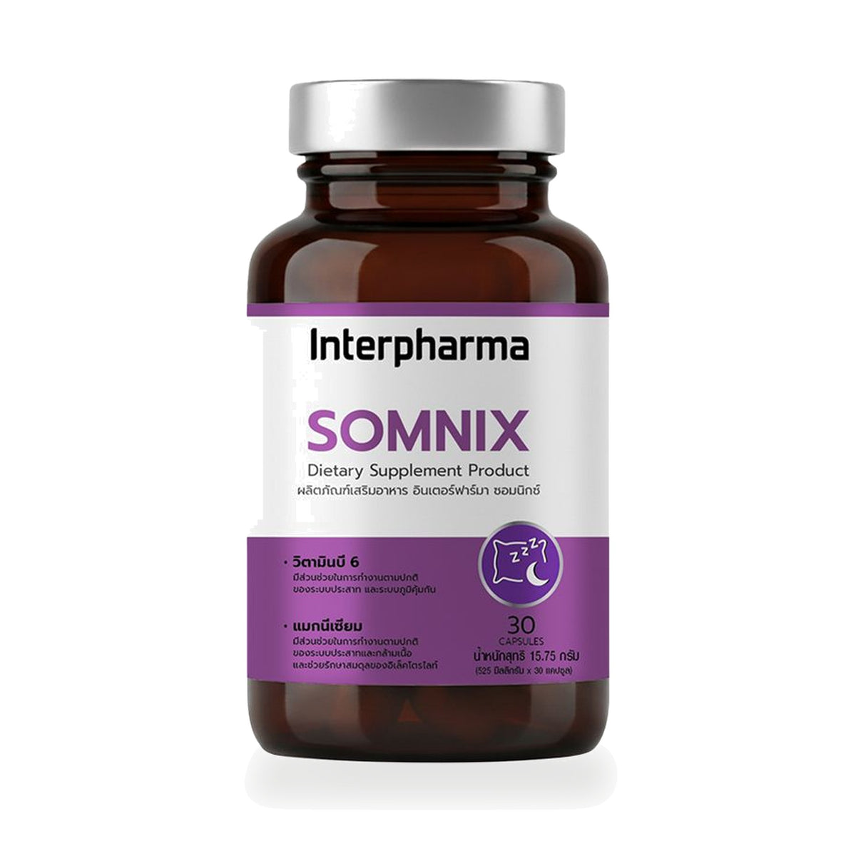 Interpharma Somnix Sleep Formula Capsules — 30 Capsules