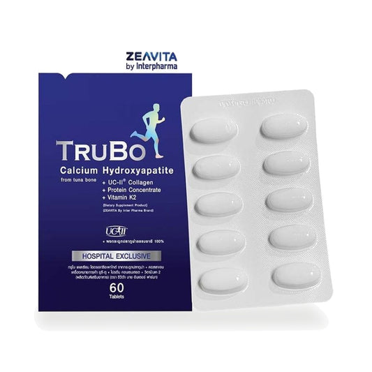 Interpharma Trubo 4-in-1 Tuna Bone Calcium & UC-II Collagen Tablets — 60 Tablets