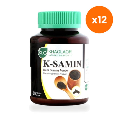 Khaolaor K Samin Black Sesame Capsules 400mg 60 Capsules