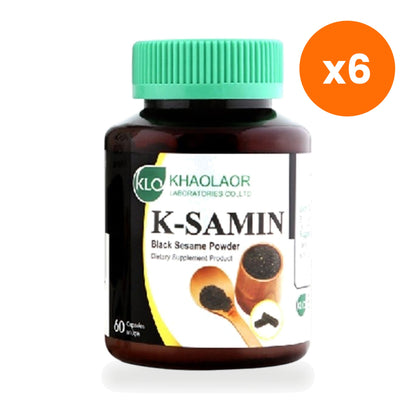 Khaolaor K Samin Black Sesame Capsules 400mg 60 Capsules