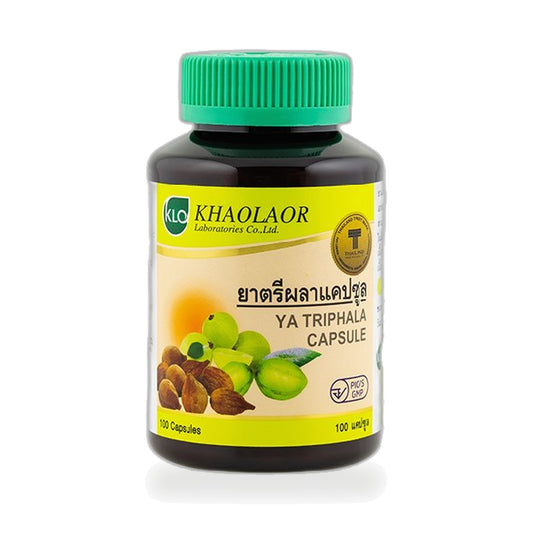Khaolaor Triphala Herbal Capsules 450mg — 100 Capsules