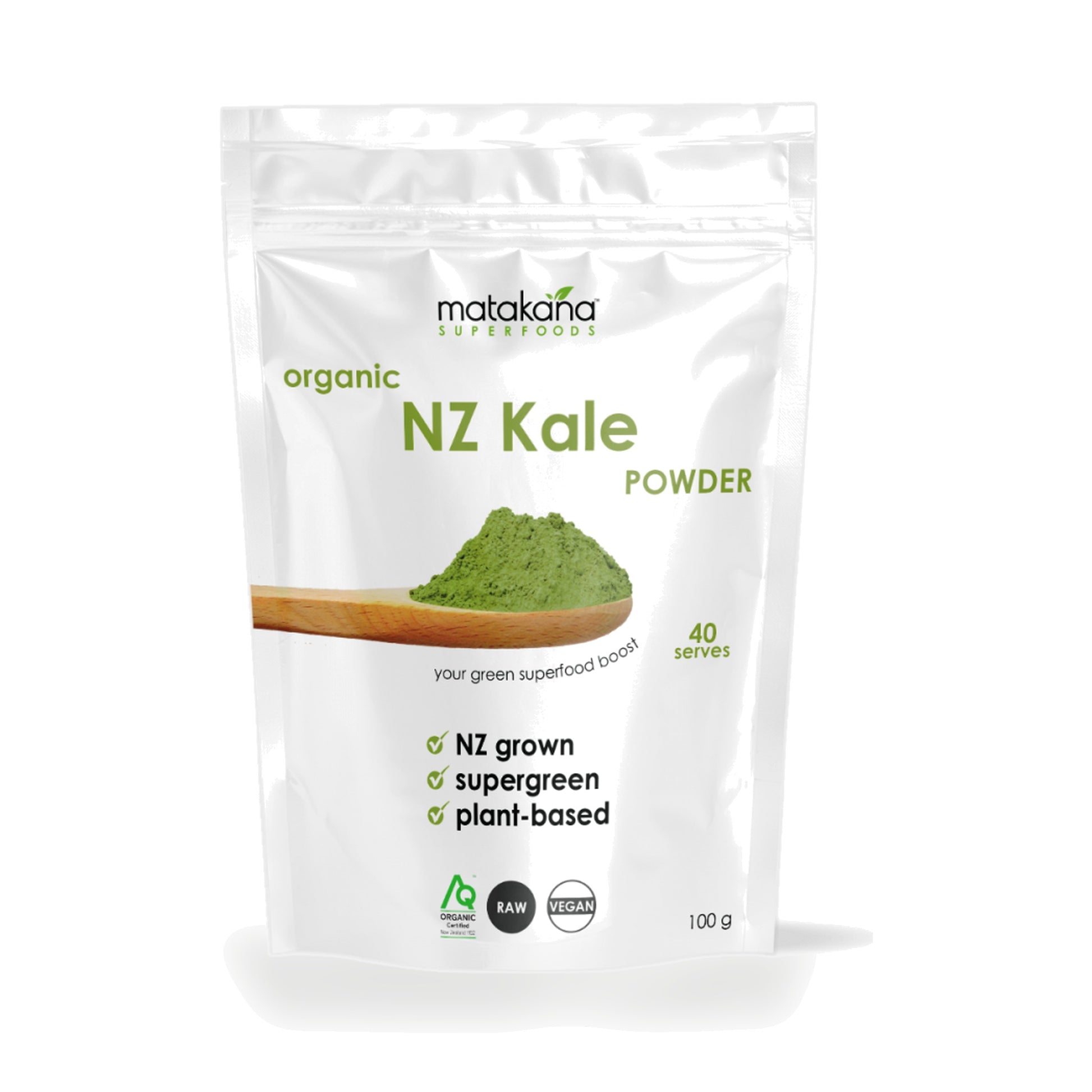 Matakana SuperFoods Organic New Zealand Curly Kale Powder — 100 g