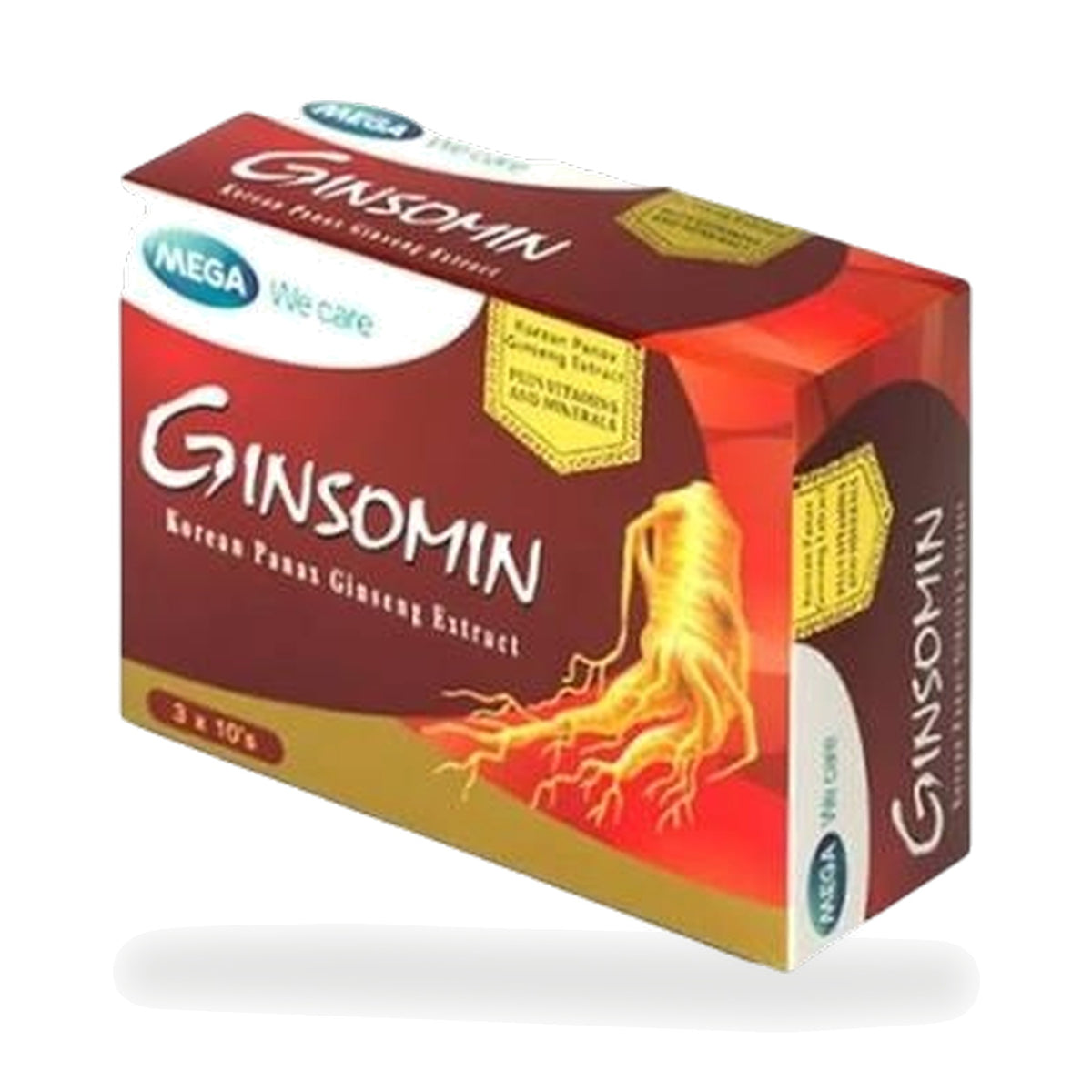 Mega We Care Ginsomin Korean Ginseng Multivitamin Tablets — 30 Tablets