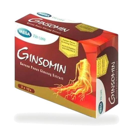 Mega We Care Ginsomin Korean Ginseng Multivitamin Tablets — 30 Tablets