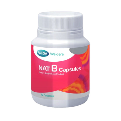 Mega We Care Nat B Vitamin B Complex Capsules — 12 Capsules