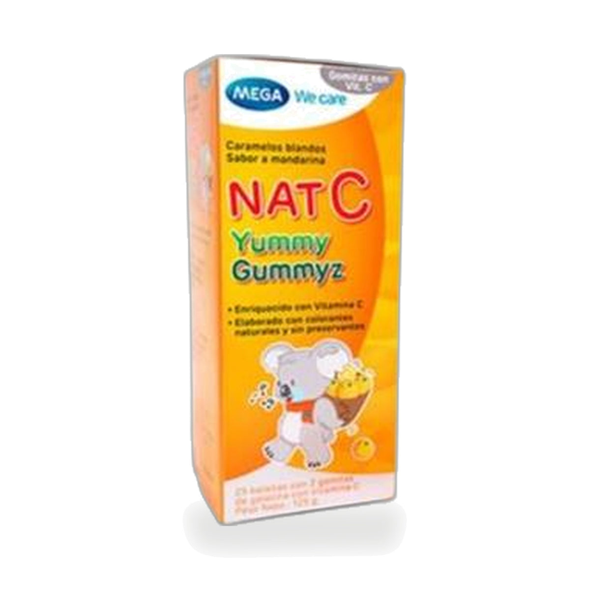 Mega We Care Nat C Yummy Gummyz Vitamin C Jellies — 125 g