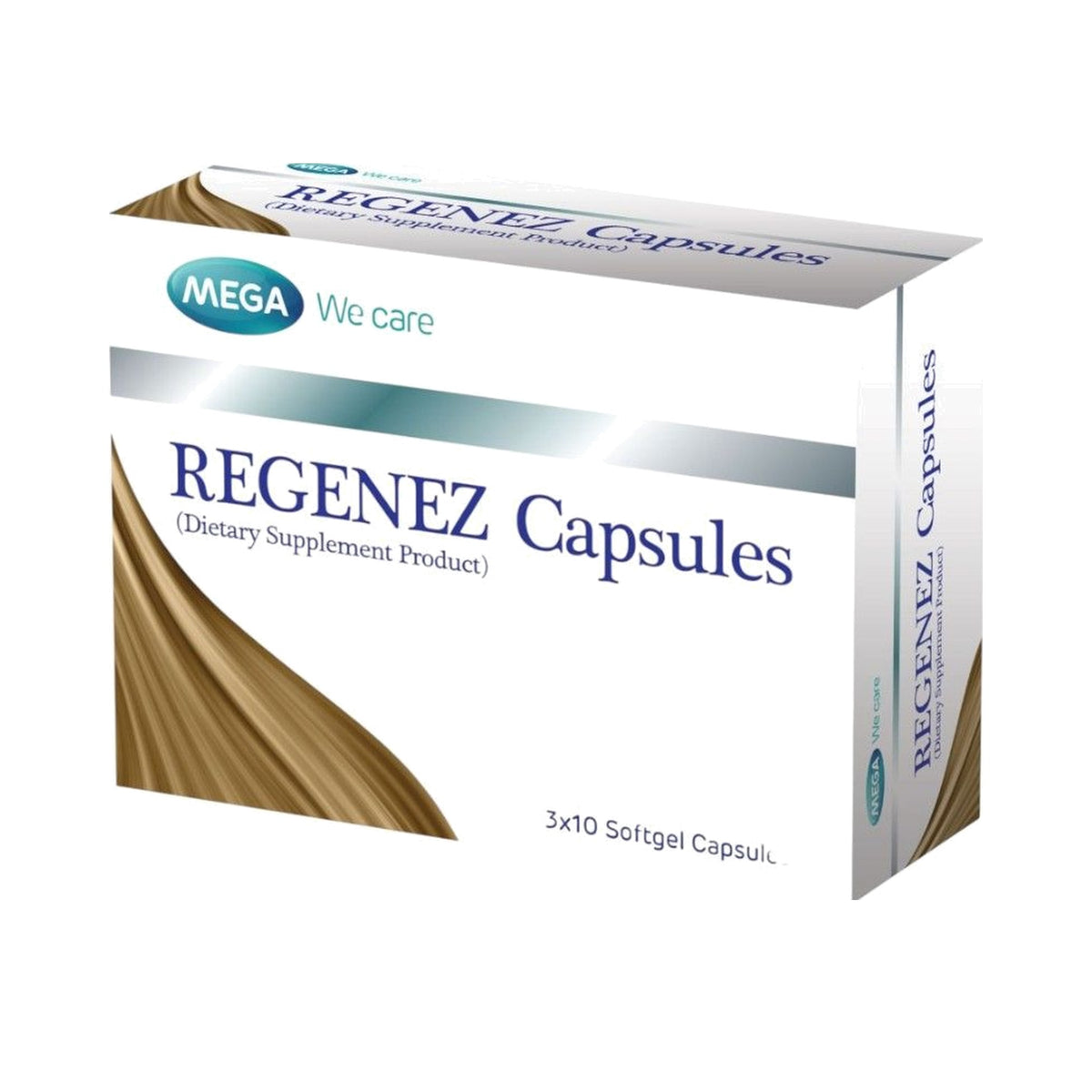 Mega We Care Regenez Biotin & Zinc Hair Supplement Capsules — 30 Capsules