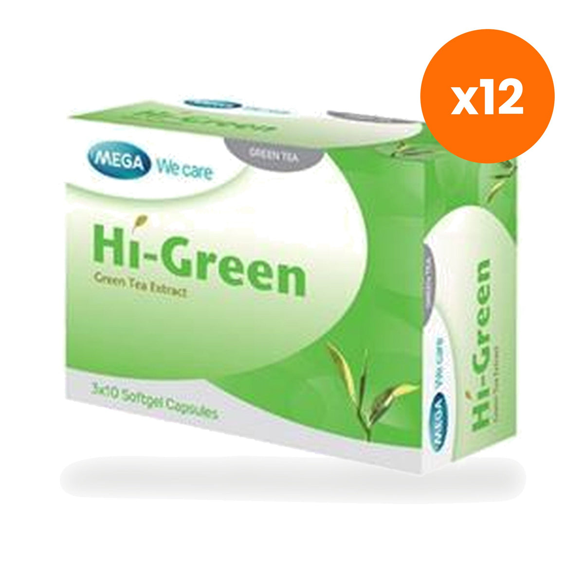 Mega We Hi Green Green Tea Extract EGCG Capsules