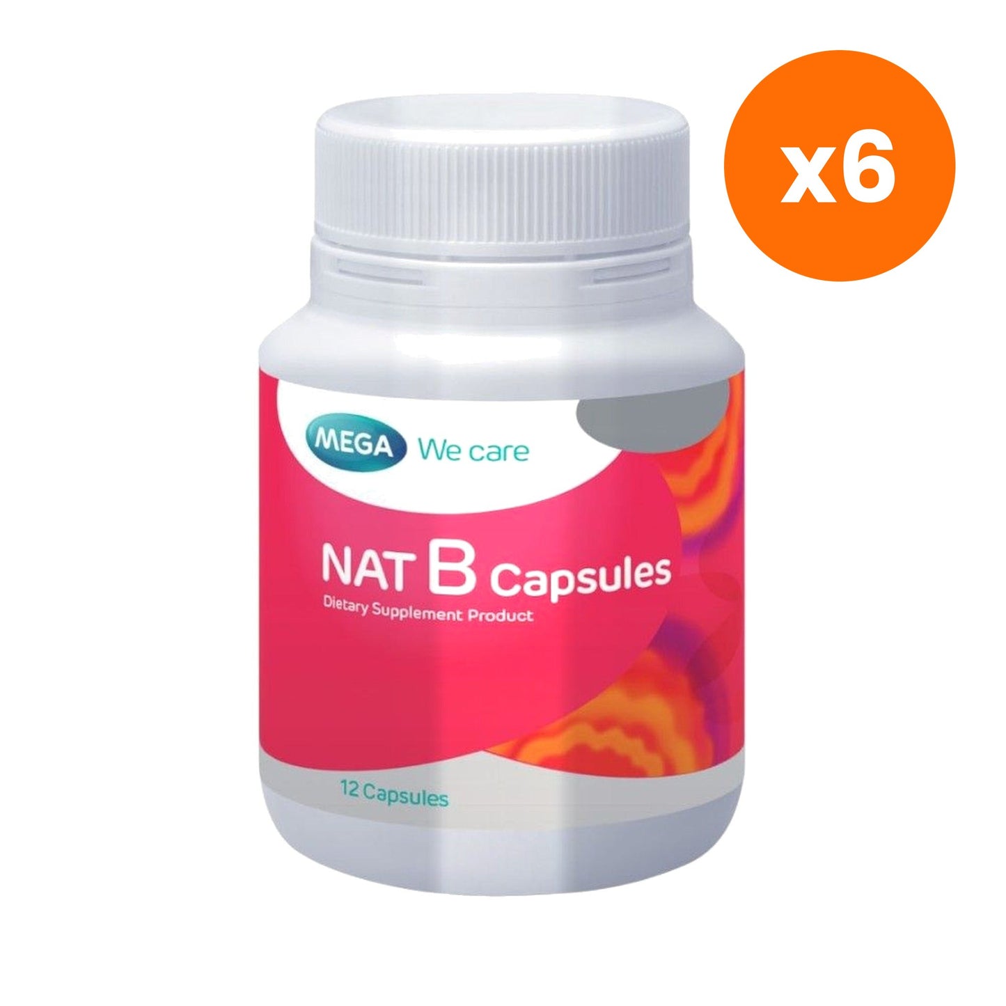 Mega We Nat B Vitamin B Complex Capsules 12 Capsules