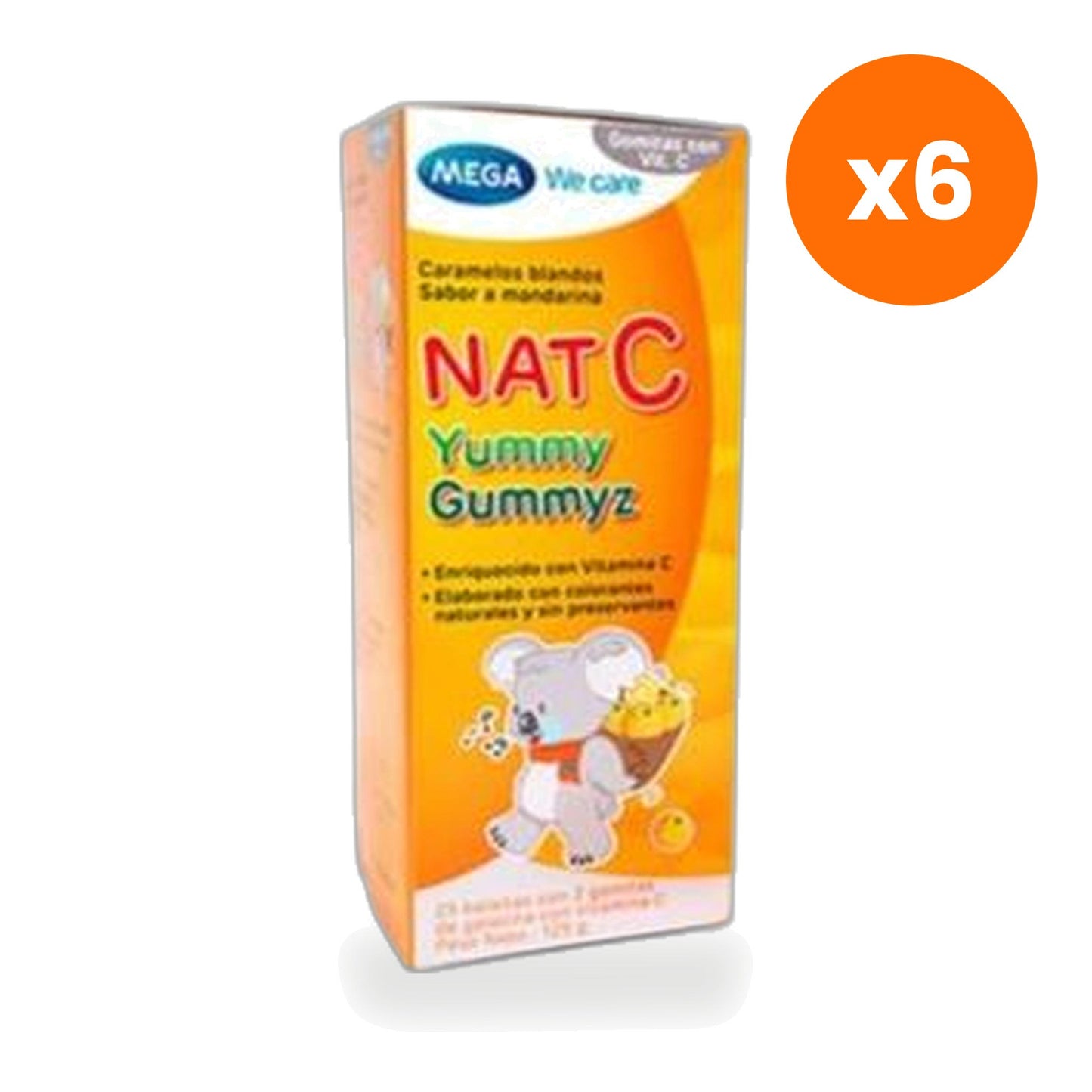Mega We Nat C Yummy Gummyz Vitamin C Jellies Kids 125 g